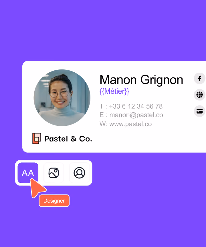 Interface Signitic de gestion des signatures email